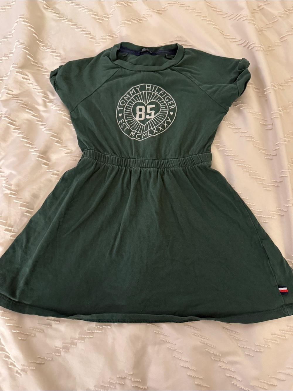 Tommy Hilfiger Dark Green Logo Dress